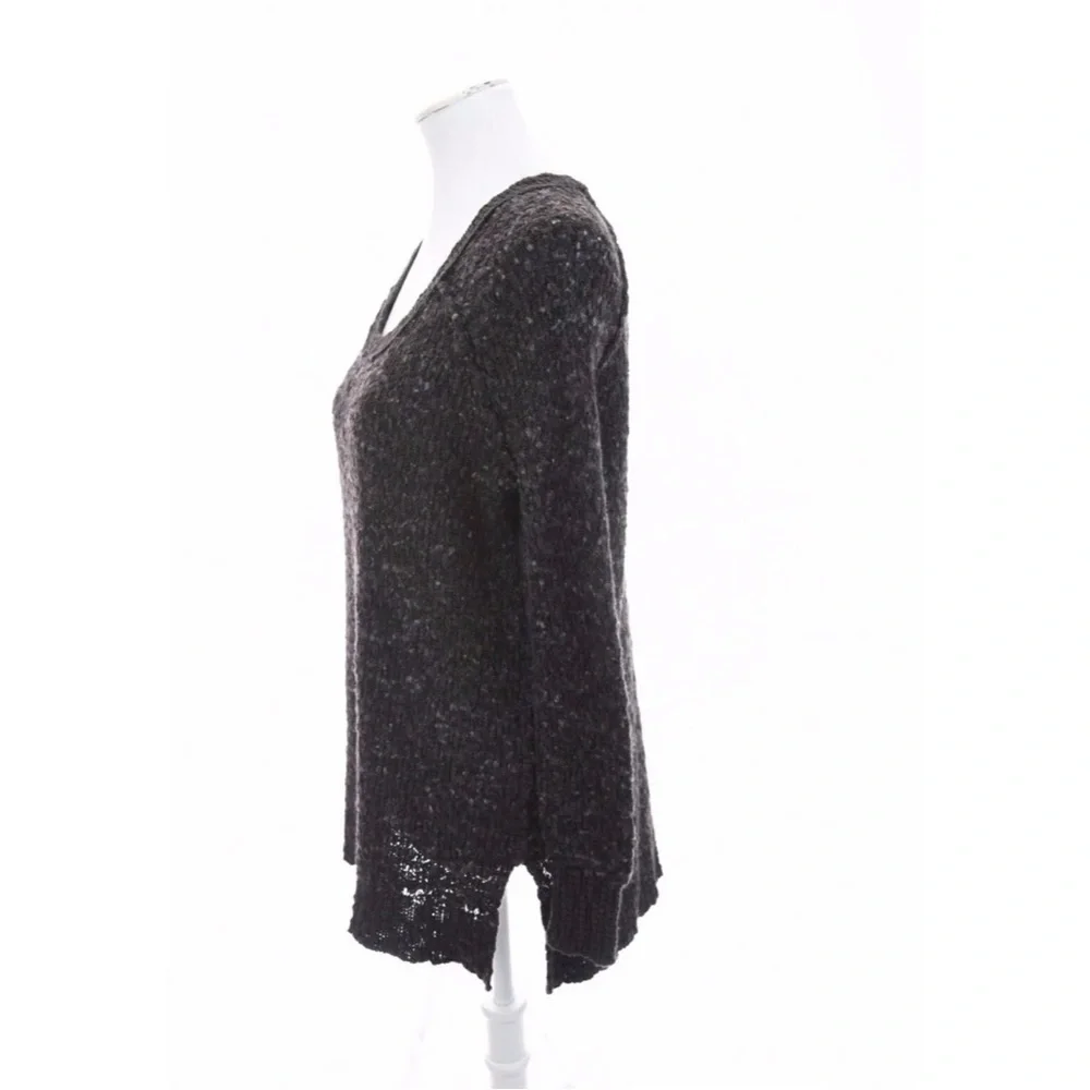 Free People Speckled Confetti Slub Knit Wool Bld Knit Tunic Sweater Women Sz XS